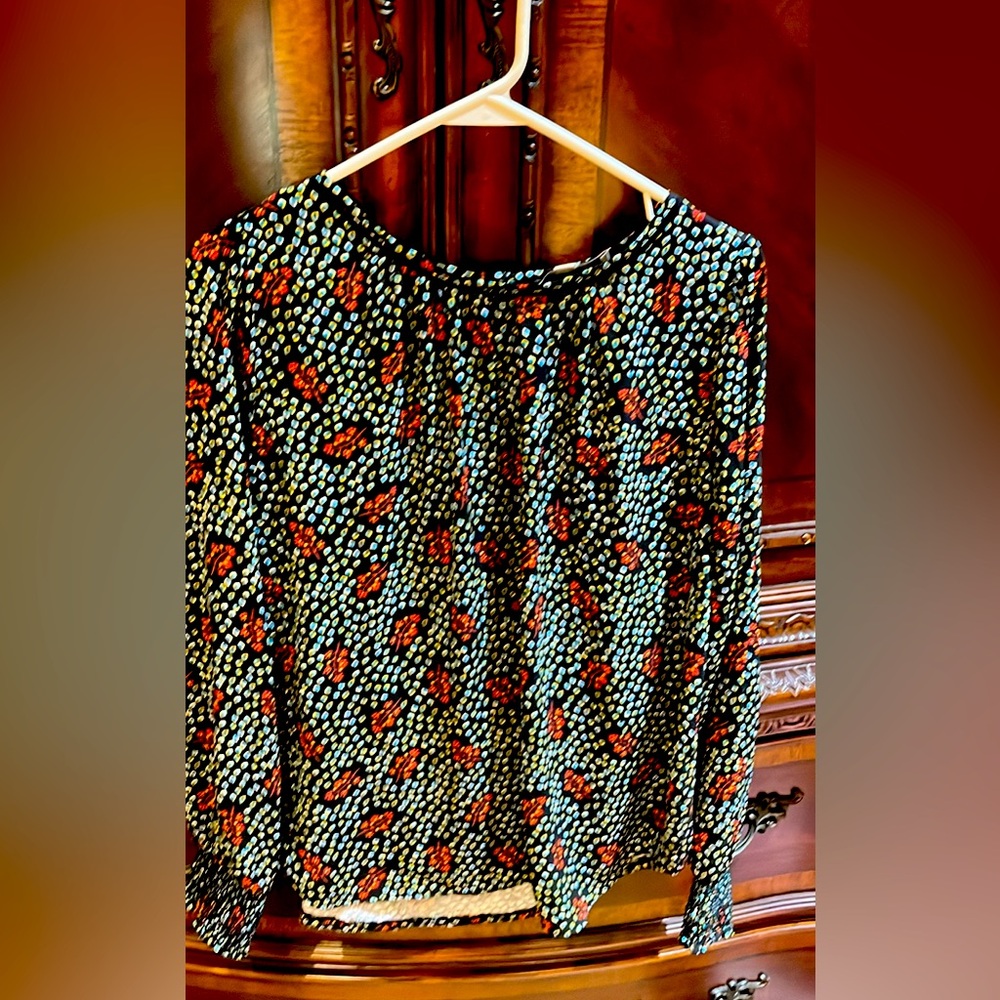 Ann Taylor Loft Sz Small Long Sleeve Top - Picture 4 of 7